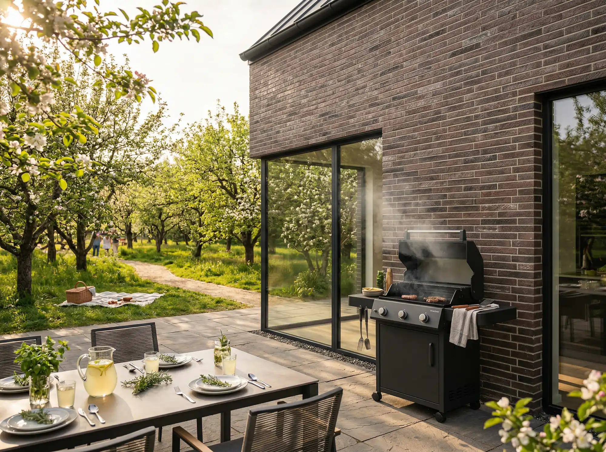 plytki-ceglane-elewacyjne-long-marron-wiosenny-grill